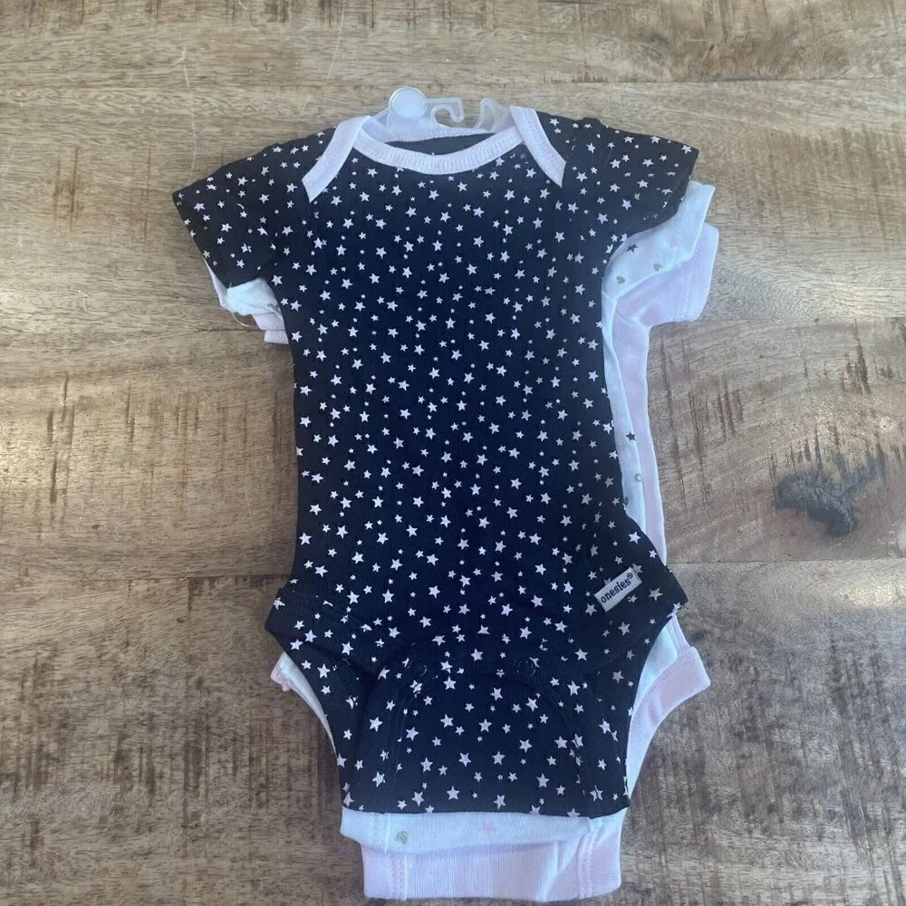 Gerber Newborn N Bodysuit Girl 3-Piece ORGANIC Cotton Dream True Onesies…